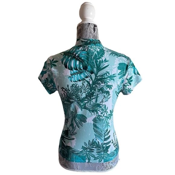 GUESS Willow Keyhole Mock Neck Top Size Medium - Picture 3 of 8